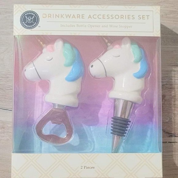 UNICORN WINE ACCESSORY SET - Picture 1 of 1